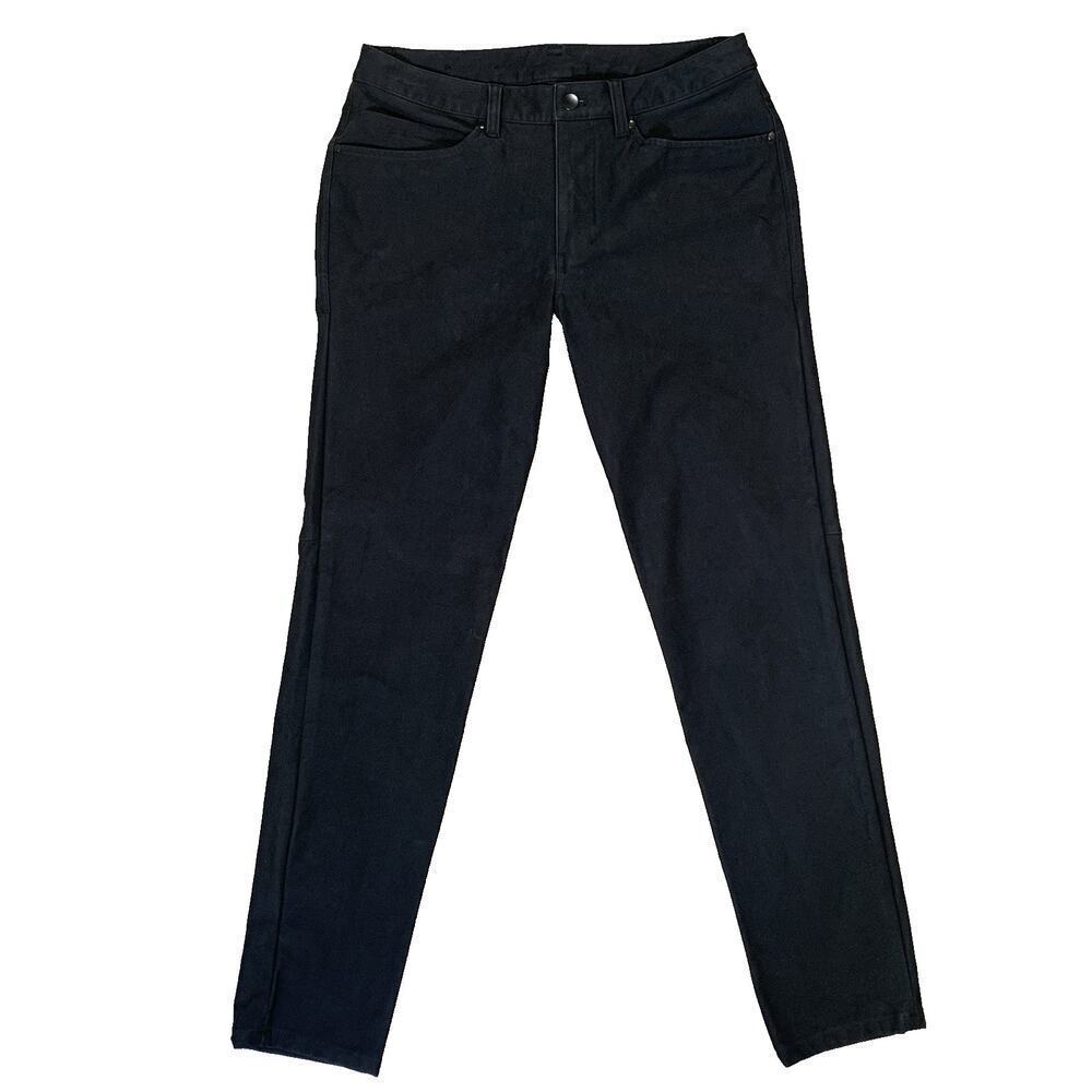 LULULEMON ABC Pant Slim Utilitech Men 30x30 Black Jeans 5 Pocket Stretch EUC